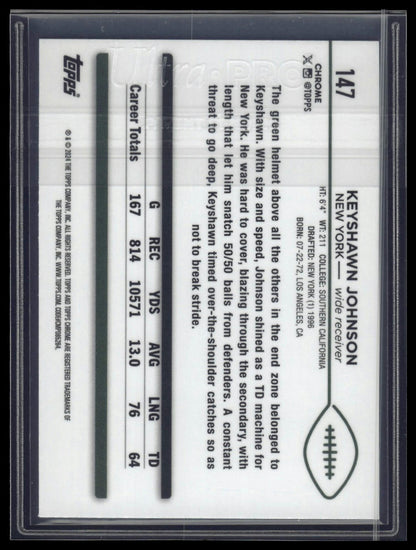2024 Topps Chrome Sapphire Edition #147 Keyshawn Johnson