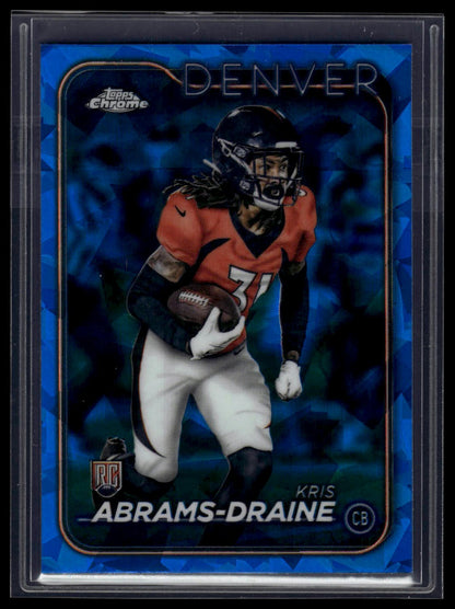 2024 Topps Chrome Sapphire Edition #256 Kris Abrams-Draine
