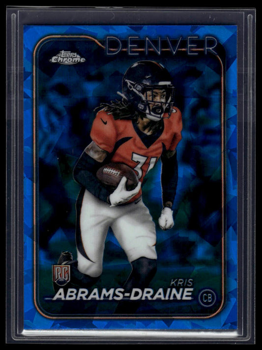 2024 Topps Chrome Sapphire Edition #256 Kris Abrams-Draine