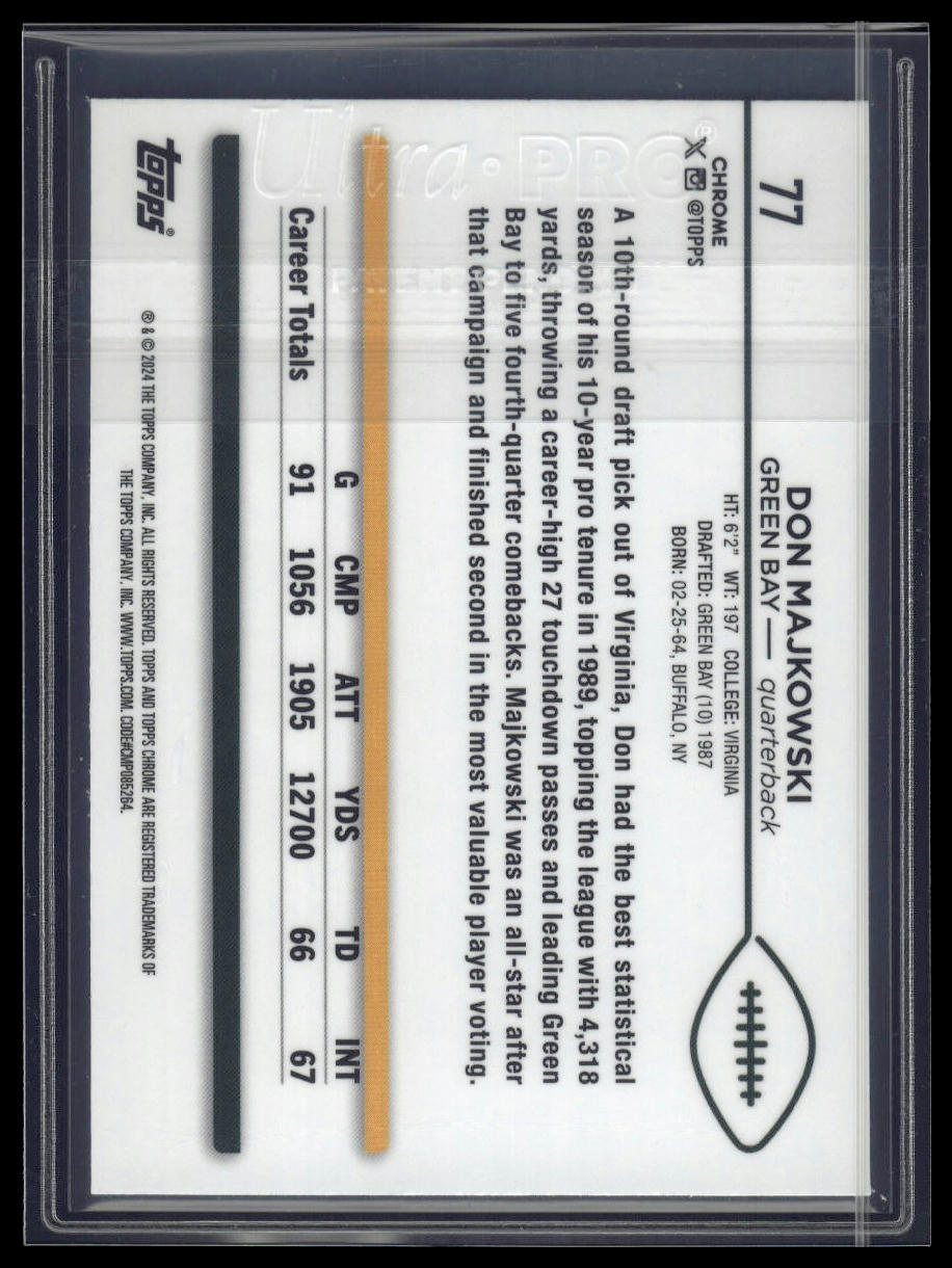 2024 Topps Chrome Sapphire Edition #77 Don Majkowski