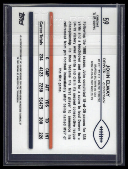 2024 Topps Chrome Sapphire Edition #59 John Elway