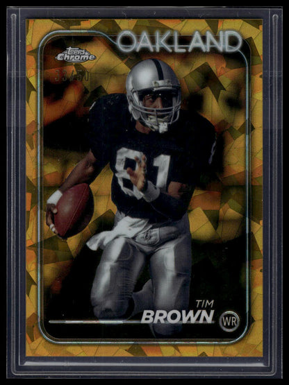 2024 Topps Chrome Sapphire Edition #151 Tim Brown Gold Sapphire #/50