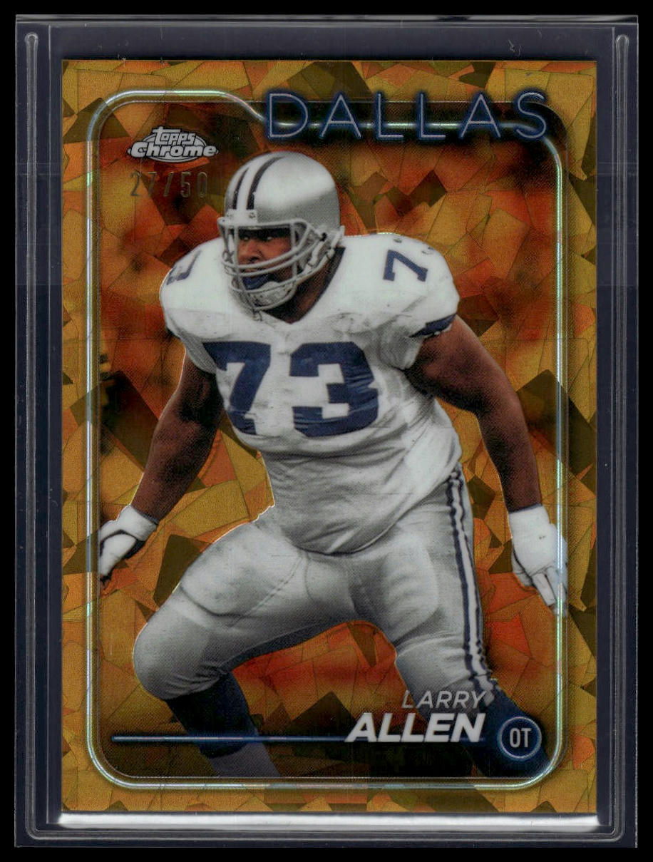 2024 Topps Chrome Sapphire Edition #58 Larry Allen Gold Sapphire #/50