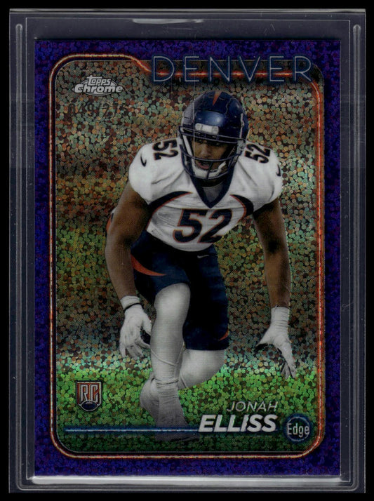 2024 Topps Chrome #258 Jonah Elliss Purple Refractor #/275
