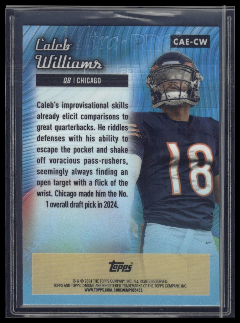2024 Topps Chrome #CAE-CW Caleb Williams Chrome All-Etch
