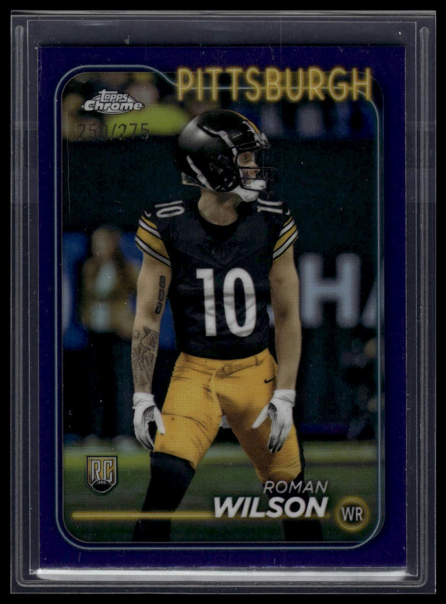 2024 Topps Chrome #230 Roman Wilson Purple Refractor #/275