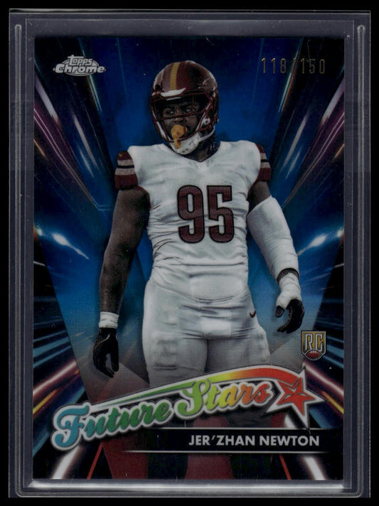 2024 Topps Chrome #FS-16 Jer'Zhan Newton Future Stars Blue Refractor #/150