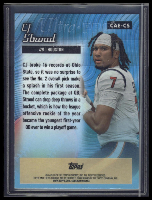 2024 Topps Chrome #CAE-CS CJ Stroud Chrome All-Etch Refractor