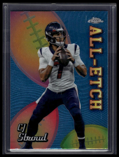2024 Topps Chrome #CAE-CS CJ Stroud Chrome All-Etch Refractor