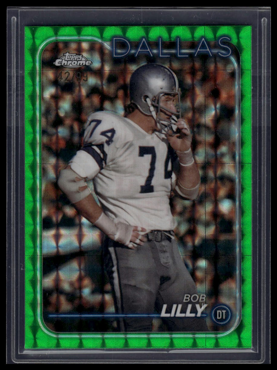 2024 Topps Chrome #43 Bob Lilly Green Geometric Refractor #/99