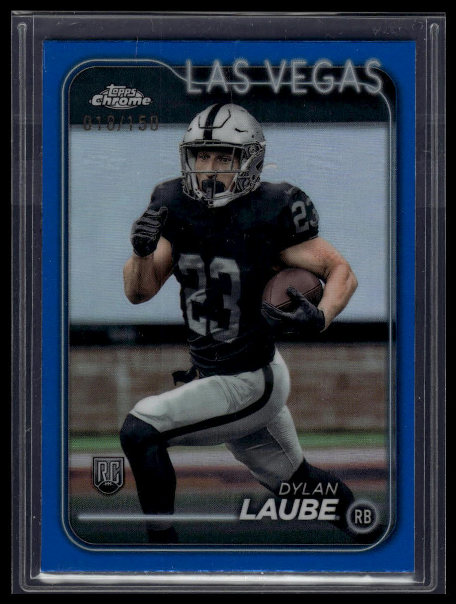 2024 Topps Chrome #280 Dylan Laube Blue Sonar Refractor #/150