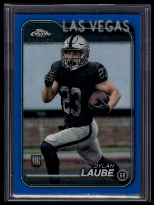 2024 Topps Chrome #280 Dylan Laube Blue Sonar Refractor #/150