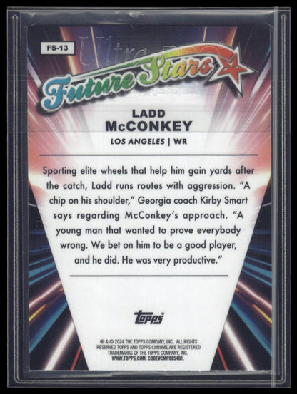 2024 Topps Chrome #FS-13 Ladd McConkey Future Stars Refractor