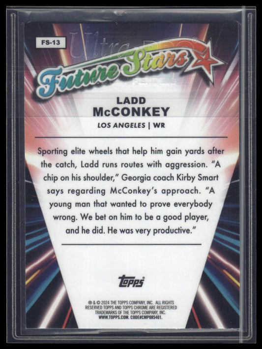 2024 Topps Chrome #FS-13 Ladd McConkey Future Stars Refractor
