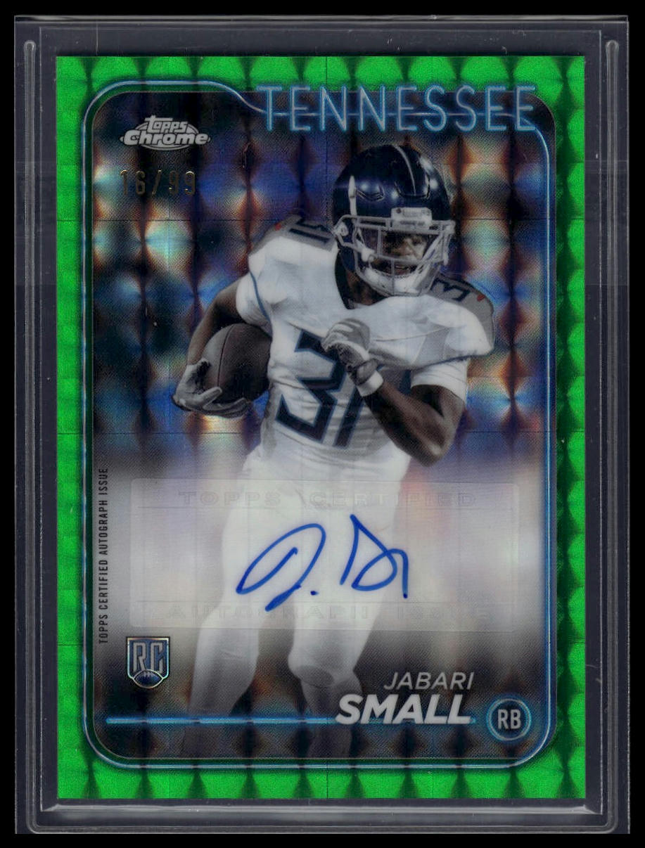 2024 Topps Chrome abari Small Rookie Auto Green Geometric Refractor #/99