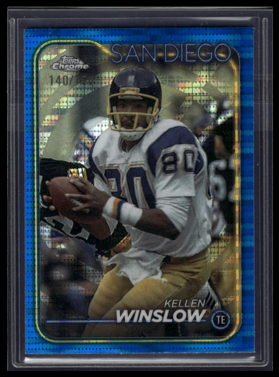 2024 Topps Chrome #175 Kellen Winslow Blue Sonar Refractor #/150