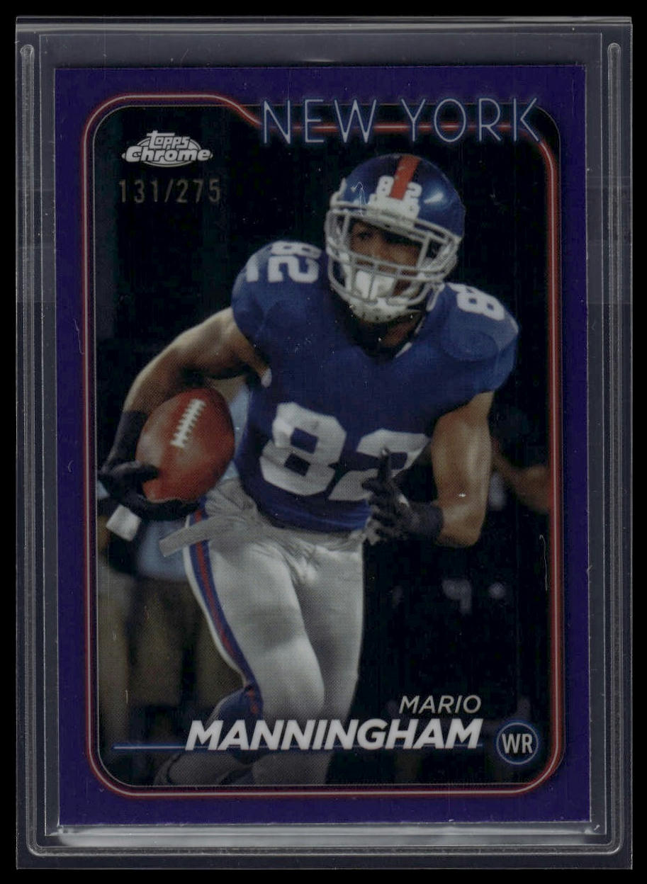 2024 Topps Chrome #145 Mario Manningham Purple Refractor #/275