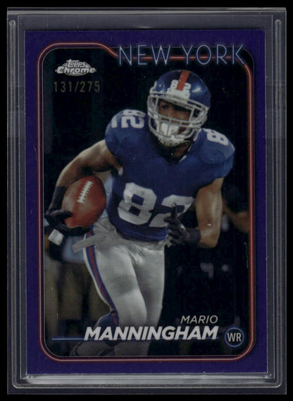 2024 Topps Chrome #145 Mario Manningham Purple Refractor #/275