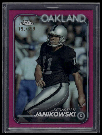 2024 Topps Chrome #154 Sebastian Janikowski Magenta Refractor #/399