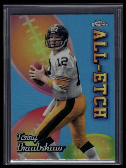 2024 Topps Chrome #CAE-TB Terry Bradshaw Chrome All-Etch Pink Refractor