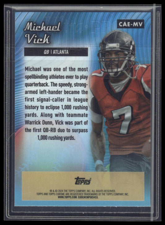 2024 Topps Chrome #CAE-MV Michael Vick Chrome All-Etch Refractor
