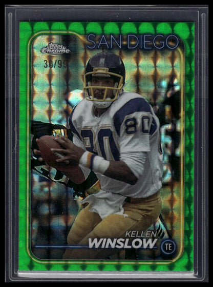 2024 Topps Chrome #175 Kellen Winslow Green Geometric Refractor #/99