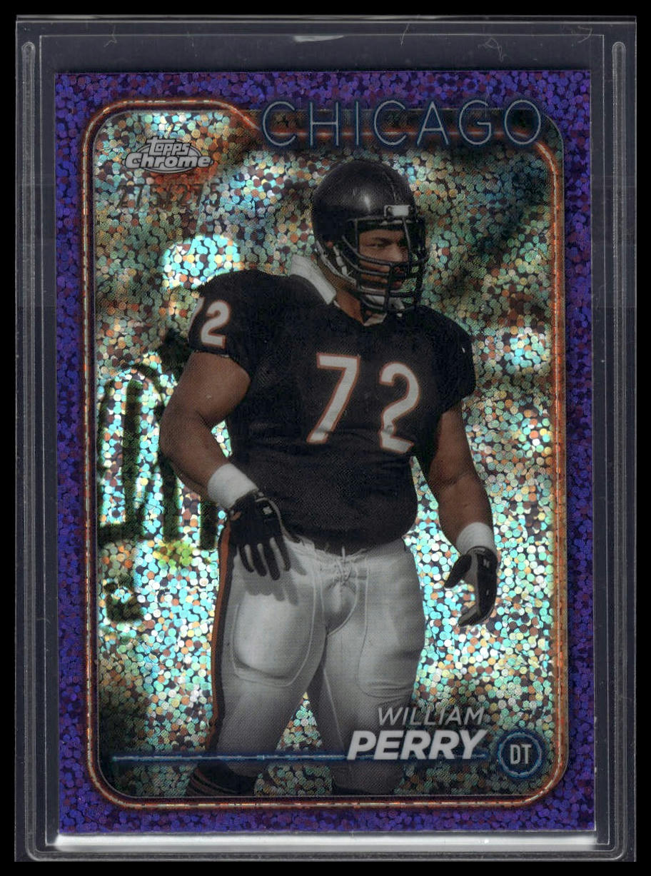 2024 Topps Chrome #21 William Perry Purple Speckle Refractor #/275
