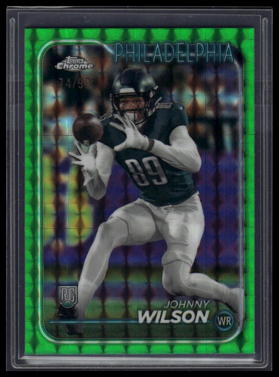 2024 Topps Chrome #231 Johnny Wilson Green Geometric Refractor #/99