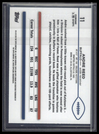 2024 Topps Chrome #11 Andre Reed Teal Refractor #/250