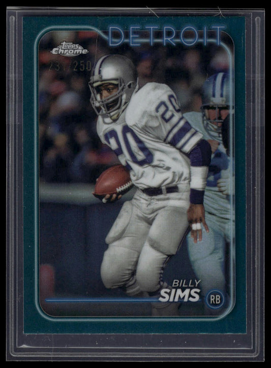2024 Topps Chrome #70 Billy Sims Teal Refractor #/250
