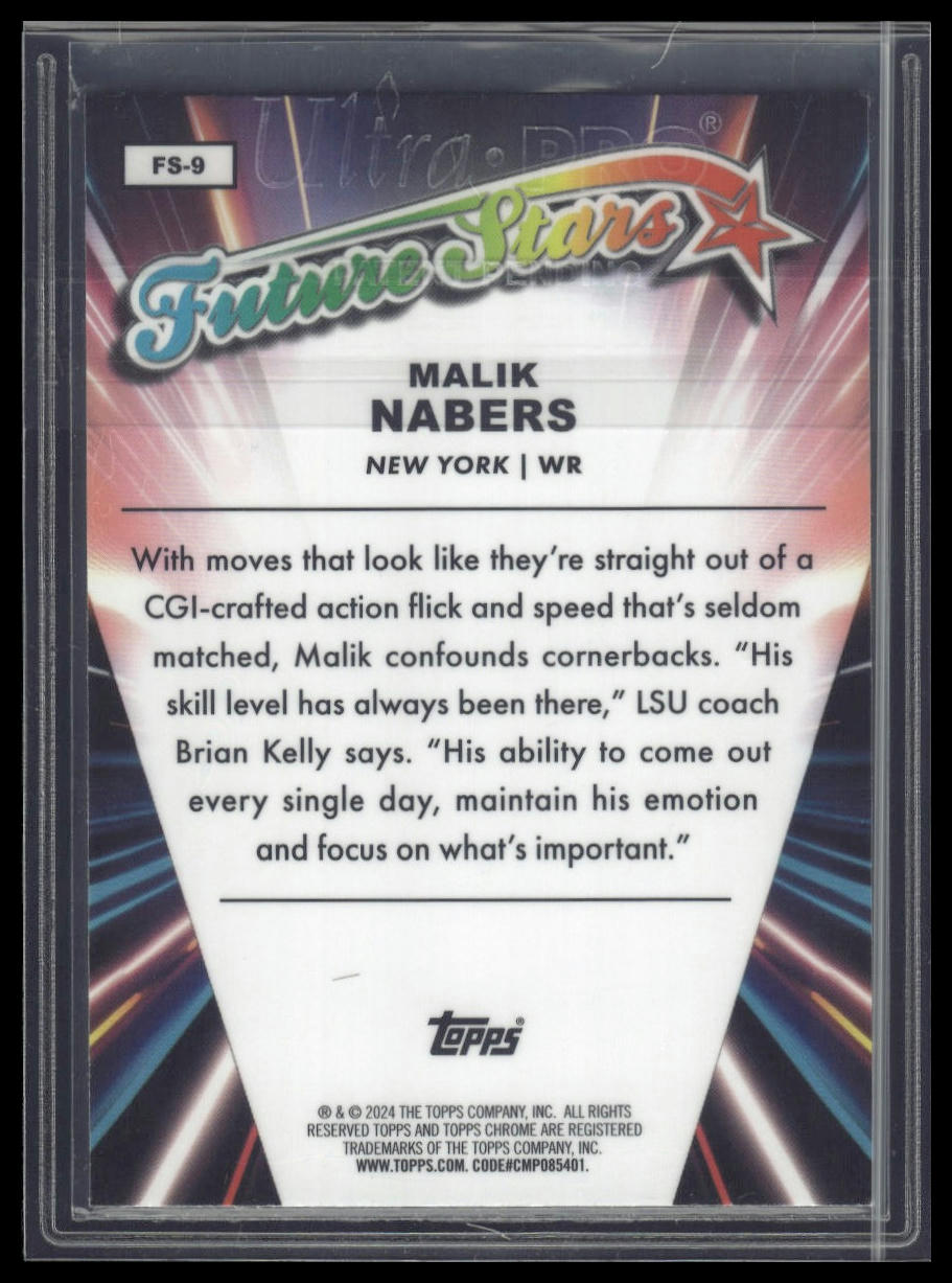 2024 Topps Chrome #FS-9 Malik Nabers Future Stars X-Fractor