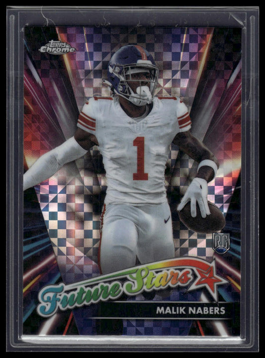 2024 Topps Chrome #FS-9 Malik Nabers Future Stars X-Fractor