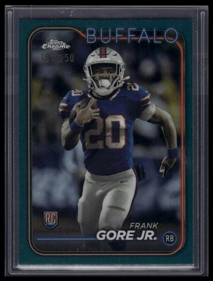 2024 Topps Chrome #260 Frank Gore Jr. Teal Refractor #/250