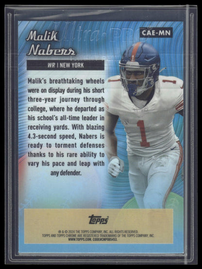 2024 Topps Chrome #CAE-MN Malik Nabers Chrome All-Etch
