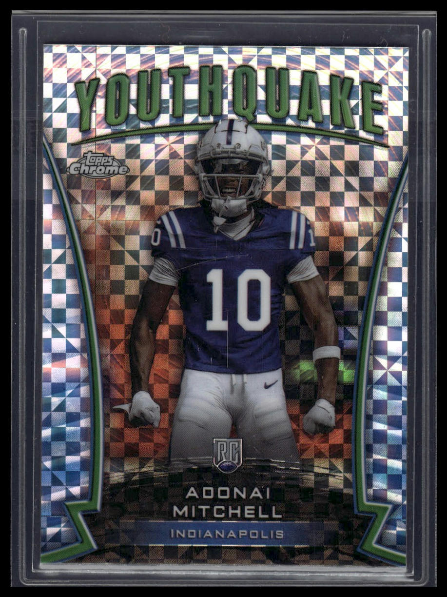 2024 Topps Chrome #Y-15 Adonai Mitchell Youthquake X-Fractor