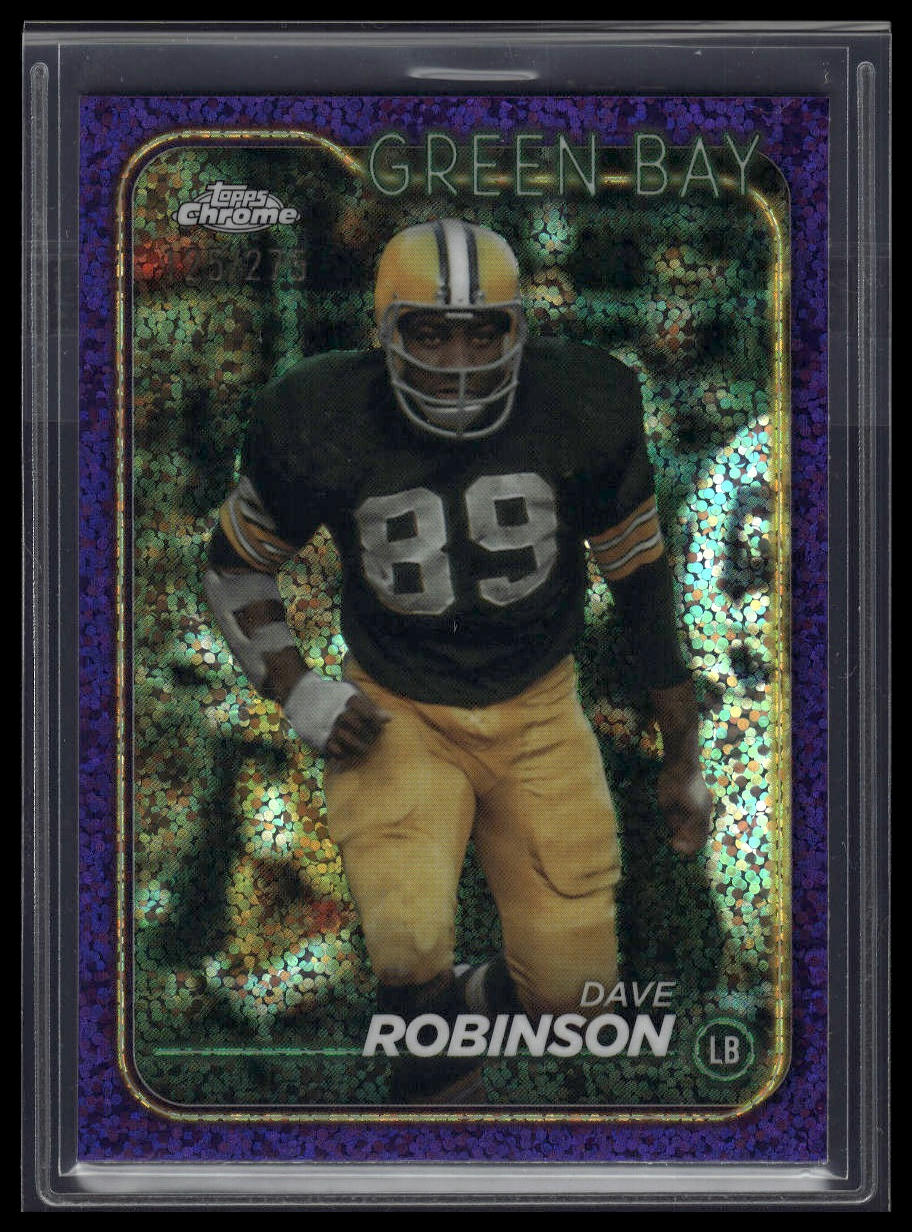 2024 Topps Chrome #76 Dave Robinson Purple Refractor #/275