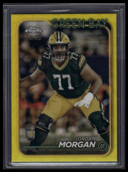 2024 Topps Chrome #298 Jordan Morgan Yellow Refractor #/75