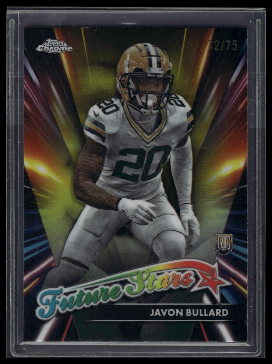 2024 Topps Chrome #FS-7 Javon Bullard Future Stars Yellow Refractor #/75
