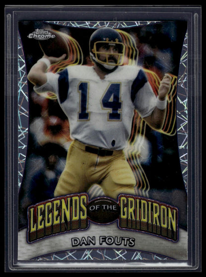 2024 Topps Chrome #LOG-9 Dan Fouts Legends of the Gridiron Lazer Refractor