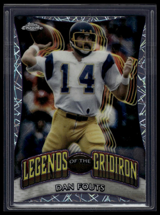 2024 Topps Chrome #LOG-9 Dan Fouts Legends of the Gridiron Lazer Refractor