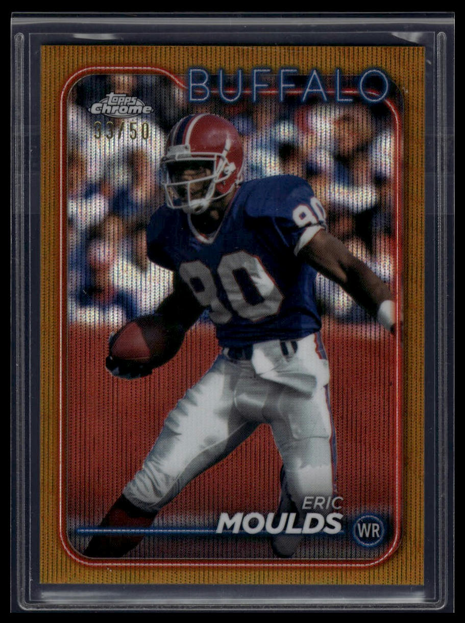 2024 Topps Chrome #12 Eric Moulds Gold Wave Refractor #/50