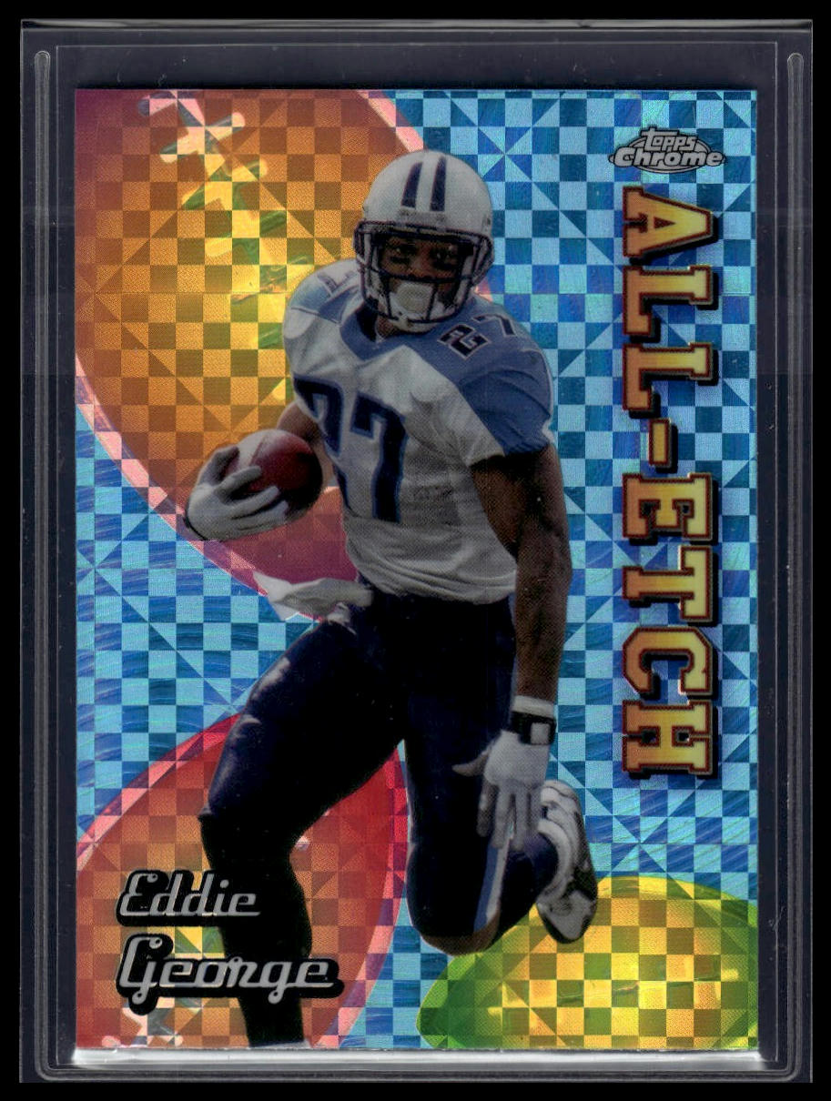 2024 Topps Chrome #CAE-EG Eddie George Chrome All-Etch X-Fractor