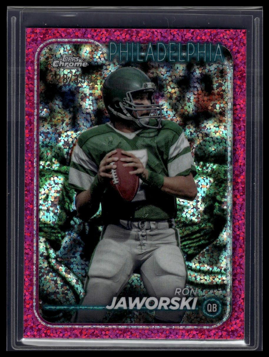 2024 Topps Chrome #158 Ron Jaworski Magenta Refractor #/399