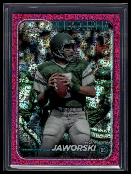 2024 Topps Chrome #158 Ron Jaworski Magenta Refractor #/399