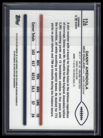 2024 Topps Chrome #126 Danny Amendola Teal Refractor #/250