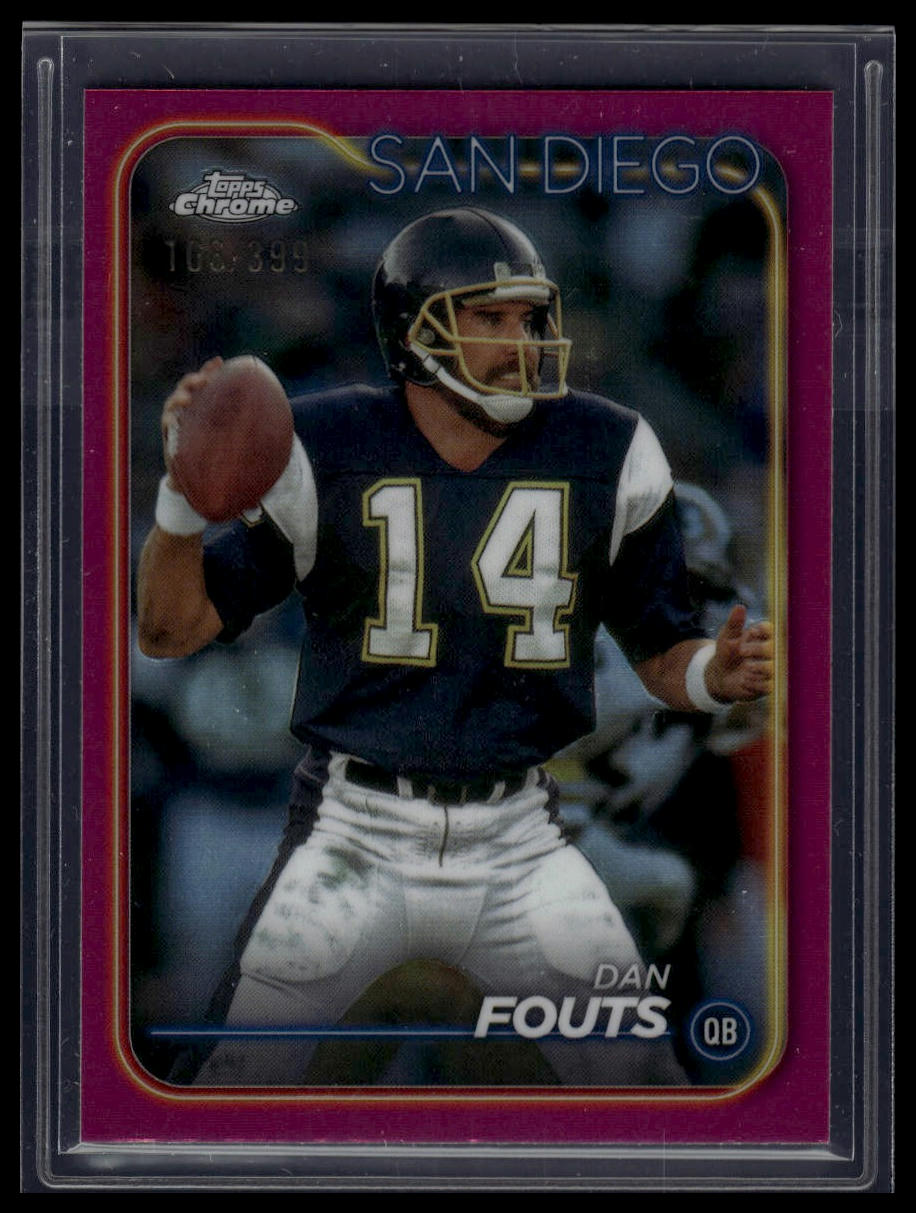 2024 Topps Chrome #172 Dan Fouts Magenta Refractor #/399