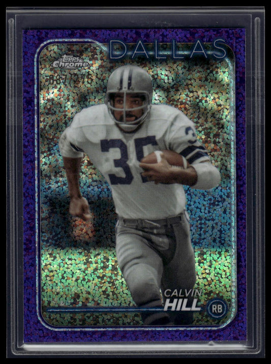 2024 Topps Chrome #41 Calvin Hill Purple Speckle Refractor #/275