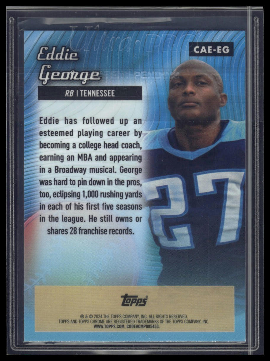 2024 Topps Chrome #CAE-EG Eddie George Chrome All-Etch