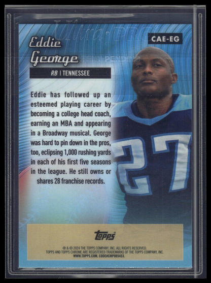 2024 Topps Chrome #CAE-EG Eddie George Chrome All-Etch