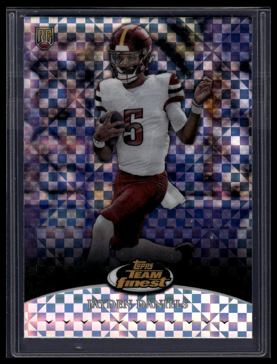 2024 Finest #TF-2 Jayden Daniels Team Finest Checkerboard Refractor